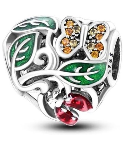 Green Color Charms Fit Bracelets 925 Silver Avocado Clover Bead Cactus Chameleon Zircon Jewelry Charm SSS-1401 SEC628 $10.44 ...