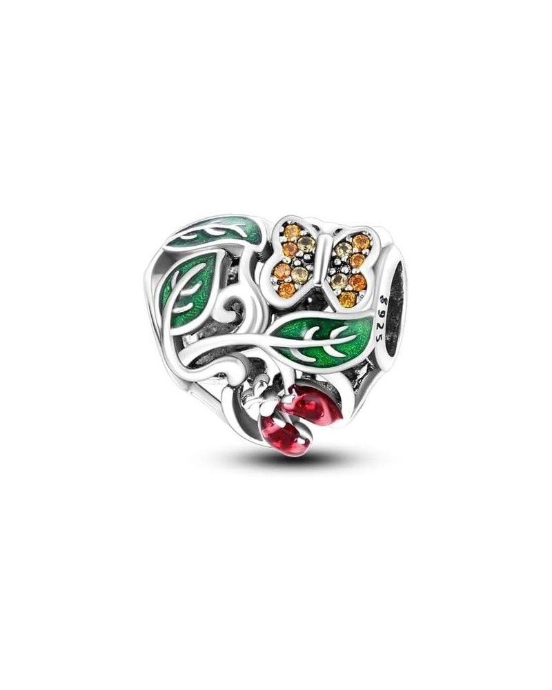 Green Color Charms Fit Bracelets 925 Silver Avocado Clover Bead Cactus Chameleon Zircon Jewelry Charm SSS-1401 SEC628 $10.44 ...