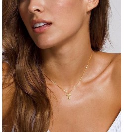 Tiny Gold Initial Necklace for Women Girls Dainty A-Z Pendant Letter Choker Necklace Personalized Monogram Name Necklace Jewe...