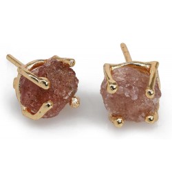 Maa - Birthstones Claw Studs Red strawberry $9.00 Earrings