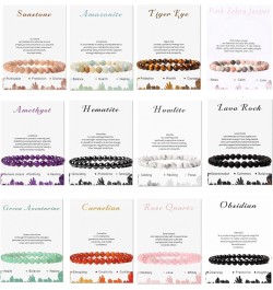 12Pcs 6mm Beaded Stretch Bracelet Handmade Round Bracelet for Women Multicolor Matte Beads Elastic Bracelet 12pcs $11.56 Brac...