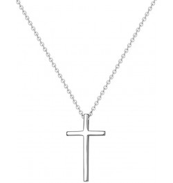 18K Gold Plated Sideways Cross Necklace for Women Stainless Steel Dainty Tiny Cross Pendant Necklace Minimalist Simple Jewelr...