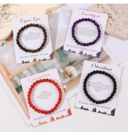 12Pcs 6mm Beaded Stretch Bracelet Handmade Round Bracelet for Women Multicolor Matte Beads Elastic Bracelet 12pcs $11.56 Brac...