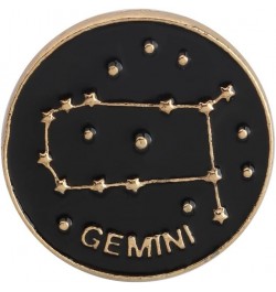 Zodiac Sign Constellation Brooch Astrology Horoscope Birthday Gift for Women Man Astrology Enamel Pins for Birth Gemini Brooc...