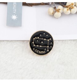 Zodiac Sign Constellation Brooch Astrology Horoscope Birthday Gift for Women Man Astrology Enamel Pins for Birth Gemini Brooc...