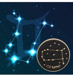 Zodiac Sign Constellation Brooch Astrology Horoscope Birthday Gift for Women Man Astrology Enamel Pins for Birth Gemini Brooc...