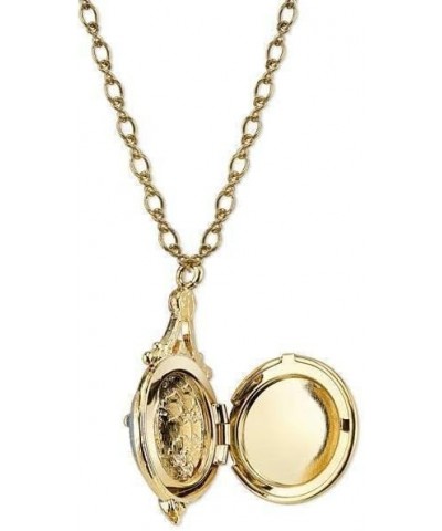 14K Gold Dipped Mary And Child Locket Pendant Necklace For Women 18 $28.60 Necklaces