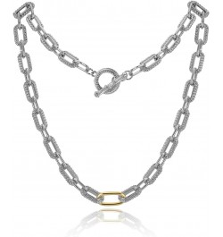 Statement Rings with Cable Link Chain Necklace Jewelry Sets for Women (Size 8) $16.80 Rings