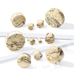 Spalted Tamarind Wood Saddle Plug 1.18" (30mm) $10.99 Body Jewelry