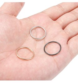 3-10PCS 16G Stainless Steel Hinged Clicker Segment Septum Nose Lip Ring Hoop Cartilage Tragus Sleeper Earrings Body Piercing ...