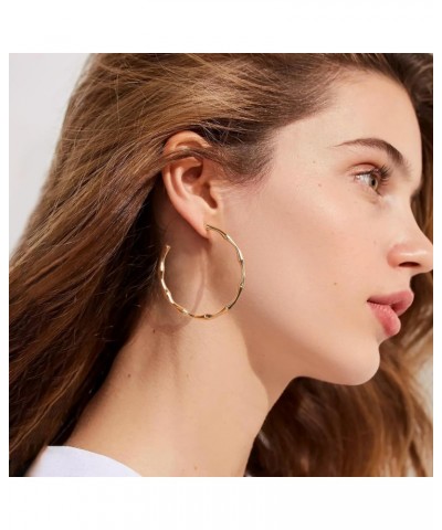 Gold Thin Hoop Earrings for Women Gold Hoop Earrings for Women Simple Jewelry Gift $11.39 Earrings