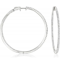 2.00 ct. t.w. Diamond Inside-Outside Hoop Earrings Sterling Silver $294.45 Earrings