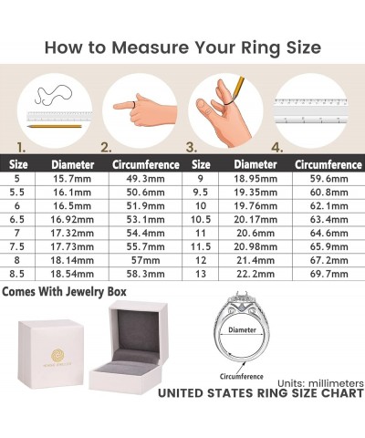 AAAAA Cz Wedding Rings for Women Engagement Ring Sets Sterling Silver 1.7Ct Princess Cross Size 4-13 White $21.60 Sets