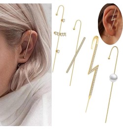 Ear Hooks Multi Designs Ear Hooks Gold Plated Brass and Hook Earring for Women Piercing Jewelry Unisex 22 27 $9.85 Earrings