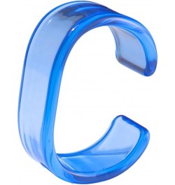 Acrylic Colorful Resin Geometric Simple Open Bracelet Transparent Wide Cuff Bangle (20MM)blue $7.13 Bracelets