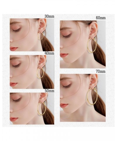 Hoop Earrings for Women Open Huggie Earrings for Girls Trendy Statement Small Dainty Lightweight Piercing Earring Chunky Jewe...