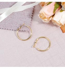 Hoop Earrings for Women Open Huggie Earrings for Girls Trendy Statement Small Dainty Lightweight Piercing Earring Chunky Jewe...