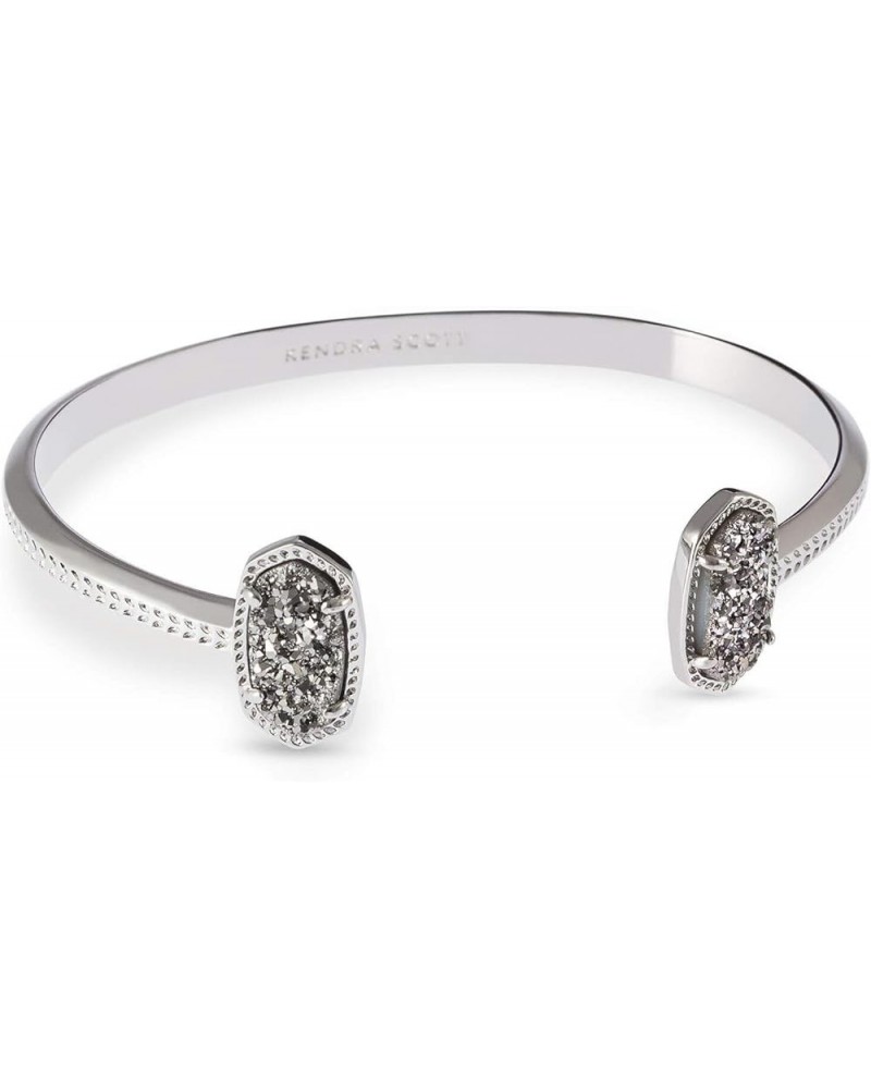 Elton Cuff Bracelet for Women, Fashion Jewelry RHODIUM - PLATINUM DRUSY $25.01 Bracelets