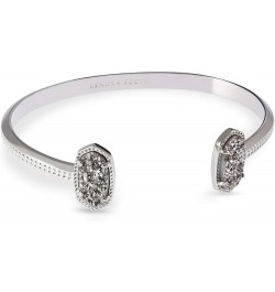 Elton Cuff Bracelet for Women, Fashion Jewelry RHODIUM - PLATINUM DRUSY $25.01 Bracelets