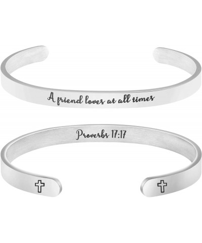 ????????? ????????? for ????? Inspirational Religious Gifts for Her Bible Verse Bapstism Jewelry Cuff Bangle A friend loves a...