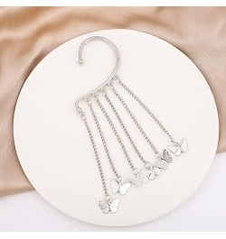 Ear Cuffs Earrings for Women Non Piercing,Long Tassel Ear Wrap Earrings Ear Cuff Droping Chain Earrings for Girls Gifts B:But...