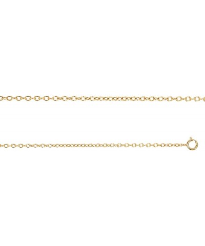 Sterling Silver 1 Micron 1.10mm 18" Rollo 025 Chain 16 Inches yellow-gold-plated-silver $7.15 Necklaces