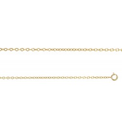 Sterling Silver 1 Micron 1.10mm 18" Rollo 025 Chain 16 Inches yellow-gold-plated-silver $7.15 Necklaces