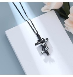 Cross Urn Necklace for Ashes for Women Men Dragonfly Cremation Jewelry Memorial Keepsake Ashes Pendant Black $10.74 Others