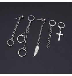 Women Earrings,Kpop Bangtan Boy Album Jimin Chain Drop Earrings Korean Jewelry $4.81 Earrings