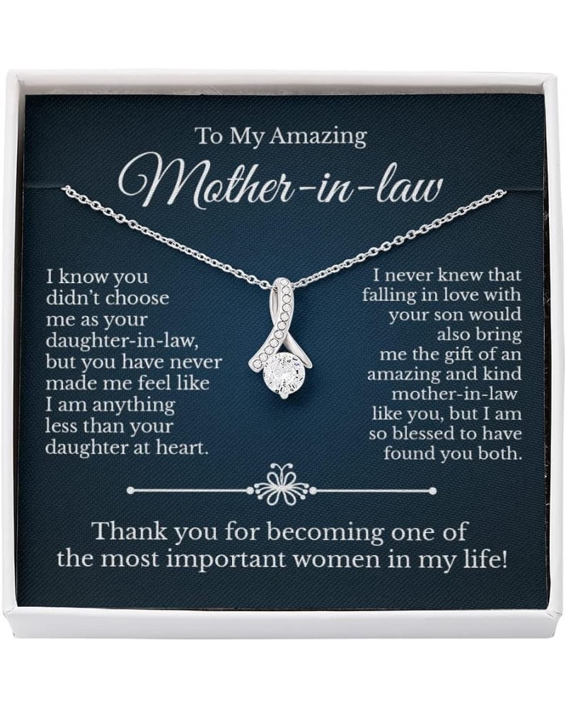 Mother of the Groom Gifts and Jewelry Set, To My Mother in Law Necklace from Daughter in Law, To My Future MIL Wedding Gift, ...