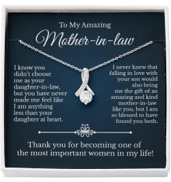 Mother of the Groom Gifts and Jewelry Set, To My Mother in Law Necklace from Daughter in Law, To My Future MIL Wedding Gift, ...