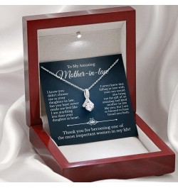 Mother of the Groom Gifts and Jewelry Set, To My Mother in Law Necklace from Daughter in Law, To My Future MIL Wedding Gift, ...