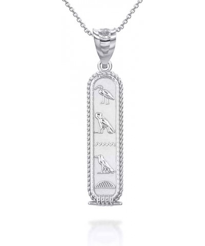 Ancient Egyptian Cartouche Hieroglyphics Amulet pendant 925 Sterling Silver Pendant + 20" Chain $16.29 Necklaces