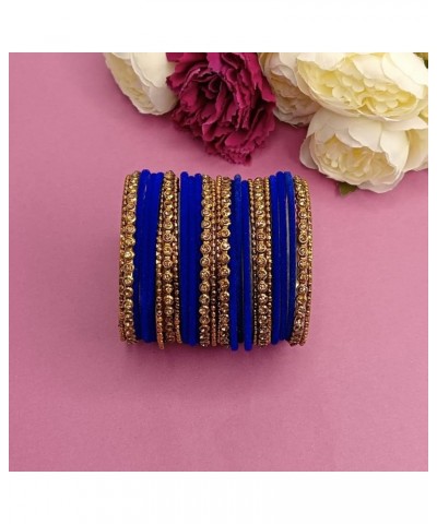 Indian Bangles for Women Velvet Bangles with Cz Crystal Metal Bangles Beaded Bangles Boho Bracelet Bollywood Fashion Statemen...