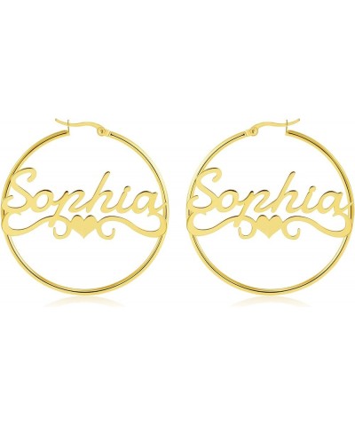 Name Earrings Personalized, Custom Hoop Earrings for Women, Personalized Earrings With Name, Customized Hoop Name Earrings fo...