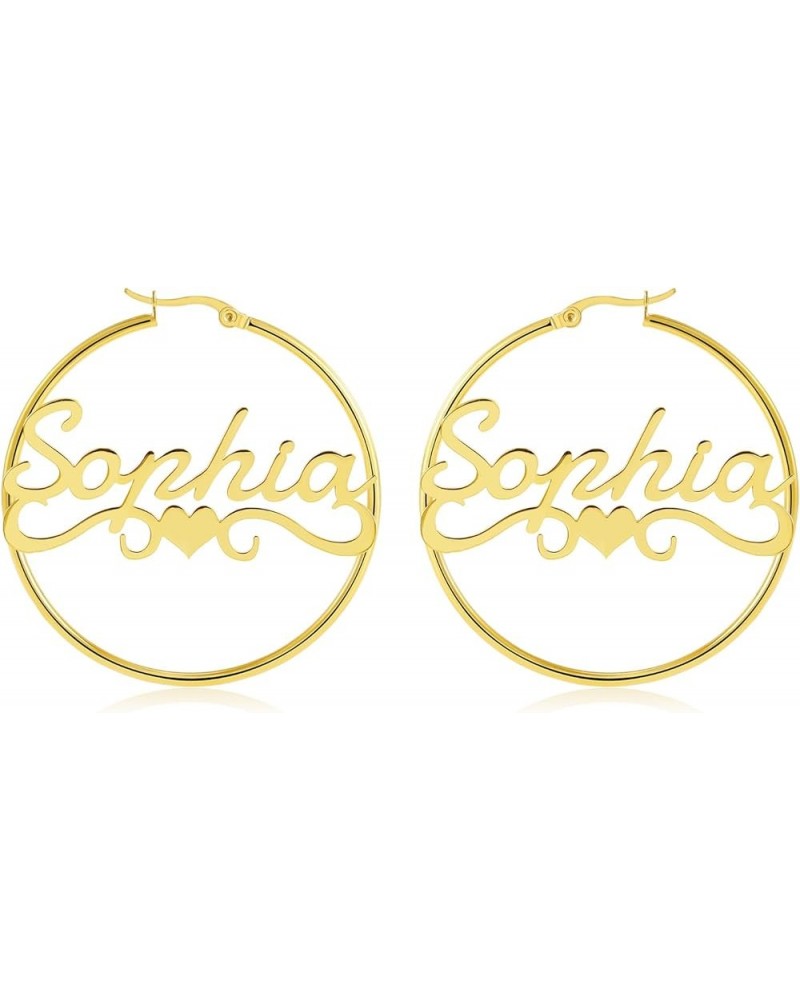 Name Earrings Personalized, Custom Hoop Earrings for Women, Personalized Earrings With Name, Customized Hoop Name Earrings fo...