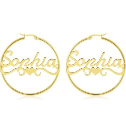 Name Earrings Personalized, Custom Hoop Earrings for Women, Personalized Earrings With Name, Customized Hoop Name Earrings fo...