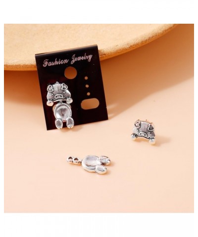 Silver Frog Earrings for Women Vintage Frogs Shaped Stud Earrings Cute Animal Earrings for Teens Girls Frog Jewelry Gifts for...