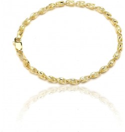 10k Yellow Gold 3mm Turkish Rope Chain Bracelet and Anklet 10.0 Inches $114.50 Anklets