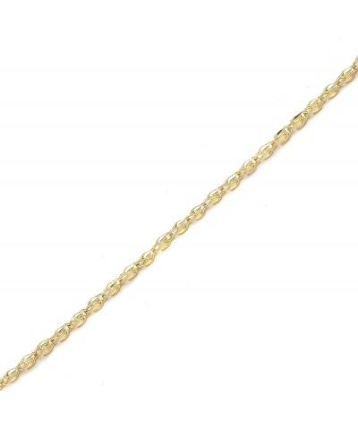 10k Yellow Gold 3mm Turkish Rope Chain Bracelet and Anklet 10.0 Inches $114.50 Anklets