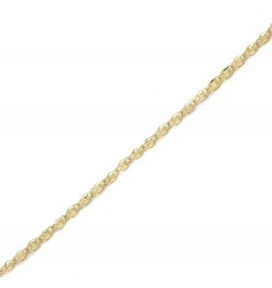 10k Yellow Gold 3mm Turkish Rope Chain Bracelet and Anklet 10.0 Inches $114.50 Anklets