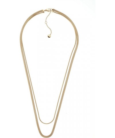 Women's Trendy Gold Stainless Steel Chain or Pendant Necklace Layered Chain $24.26 Necklaces