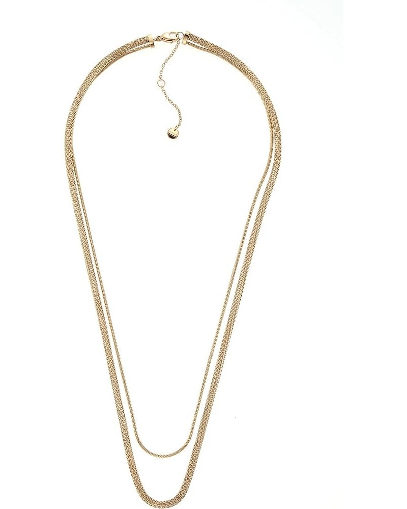 Women's Trendy Gold Stainless Steel Chain or Pendant Necklace Layered Chain $24.26 Necklaces