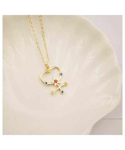 Nine Planets Pendant Necklace Sailor Moon Guardian Star Clavicle Necklace, Astronomy Enthusiast Gift Jewelry Venus $8.24 Neck...