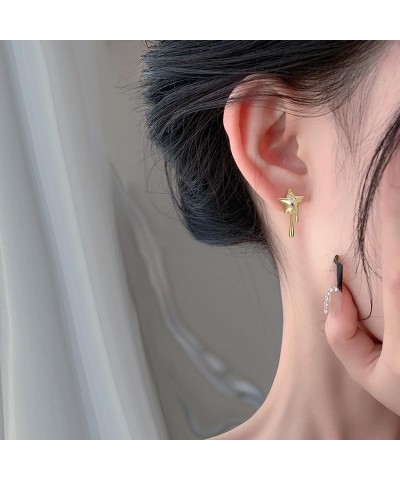 Star Stud Earrings Lava Luck Star Earrings Small Shiny Star Ear Stud Rhinestone Dangle Earrings Jewelry for Women Girls Gold ...