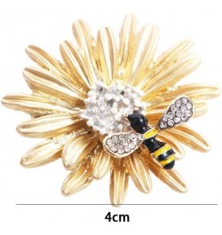 Brooch Pins Flower Brooch Corsage Daisy Bee Badge Scarf Clip Coat Sweater Pins Women Jewelry pink $5.29 Brooches & Pins