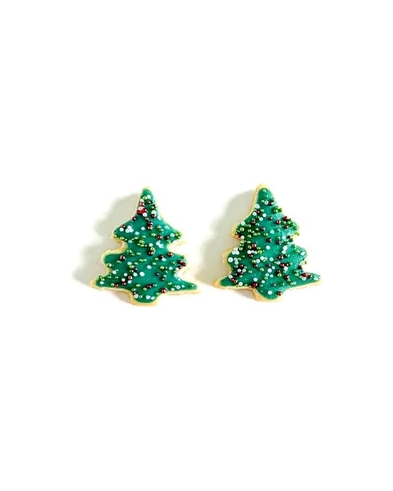 Cute Acrylic Christmas Tree Stud Earrings Chocolate Colorful Lanterns for Women Girls Winter Xmas Festive Merry Christmas Hol...