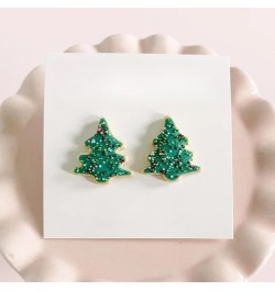 Cute Acrylic Christmas Tree Stud Earrings Chocolate Colorful Lanterns for Women Girls Winter Xmas Festive Merry Christmas Hol...