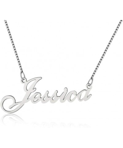 925 Sterling Sliver Custom Name Necklace Personalized Initial Necklaces Pendant Jewelry Gift for Her (Jessica) $17.15 Necklaces