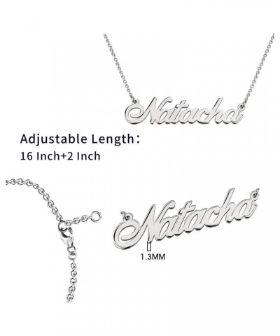 925 Sterling Sliver Custom Name Necklace Personalized Initial Necklaces Pendant Jewelry Gift for Her (Jessica) $17.15 Necklaces